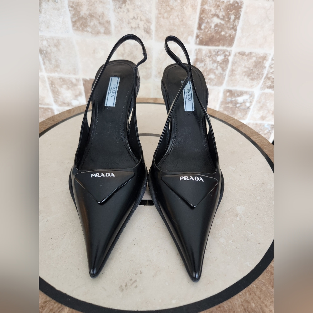 Prada pump with rubber sneaker sole